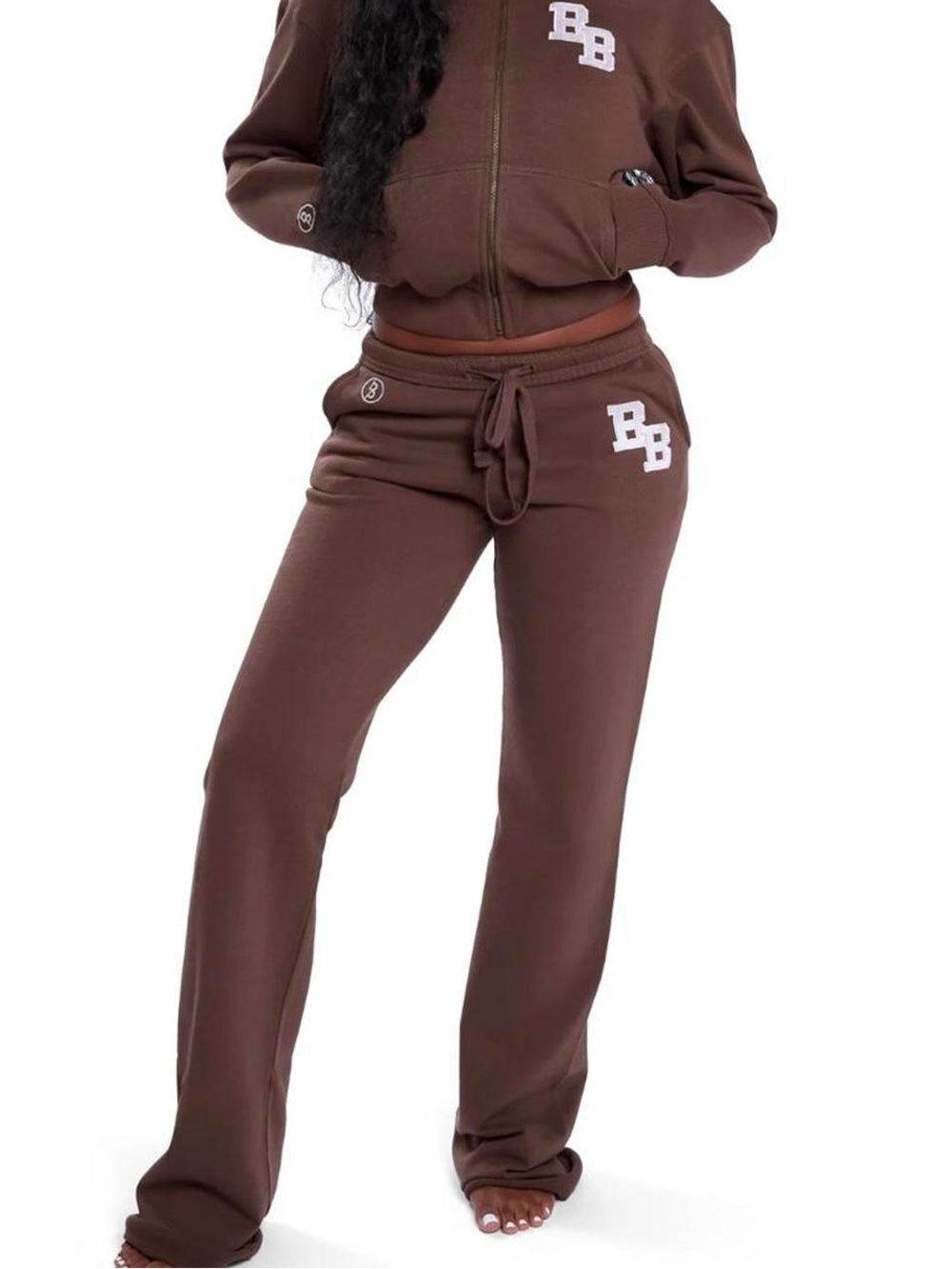 Body by Raven Tracy University Sweatpants 2.0 Size S - Brown/Lilac
